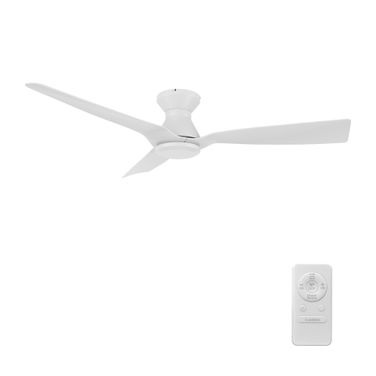 Dalby 52 Inch 3-Blade Ceiling Fan with Remote In White