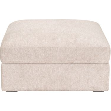 Daley Modular Storage Ottoman In Halifax Ivory and Espresso