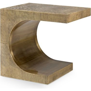 Dali Large Side Table In Antique Brass