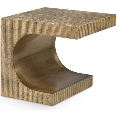 Dali Small Side Table In Antique Brass