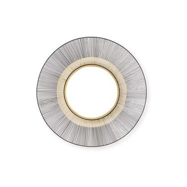 Dallmen Accent Mirror In Black and Gold