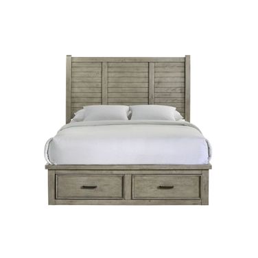 Damen Queen Storage Bed In Drift Grey