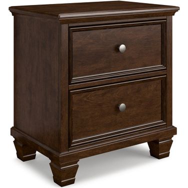 Danabrin Brown Two Drawer Night Stand
