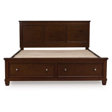 Danabrin King Panel Storage Bed In Brown