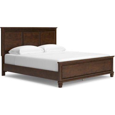 Danabrin Rich Brown Cherry California King Panel Bed