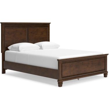 Danabrin Rich Brown Cherry Queen Panel Bed