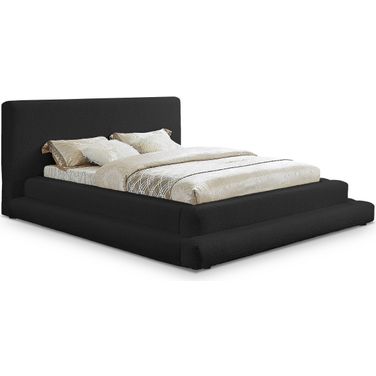 Dane Teddy Fabric King Bed In Black