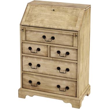 Danforth 5-Drawer Secretary In Beige