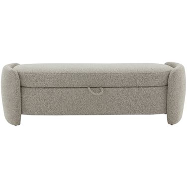 Danianna Boucle Bench In Light Brown