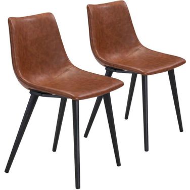 Daniel Dining Chair Set of 2 In Vintage Brown
