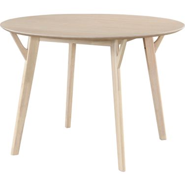 Dante Round Dining Table In White Wash