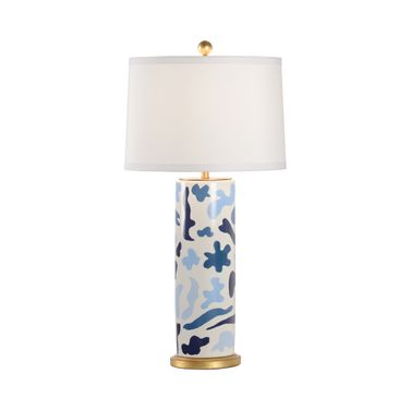 Danton Lamp In Blue and Cream
