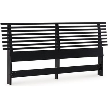 Danziar Black King Slat Headboard Only