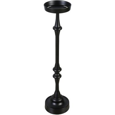 Dapper Round 26 Inch Iron Martini Side Tables Set of 2 In Black