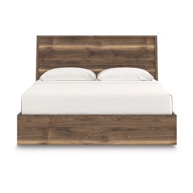 Darcalli King Panel Bed with Storage In Brown