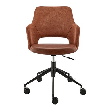 Darcie Office Chair In Brown and Orange