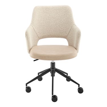 Darcie Office Chair In Ivory