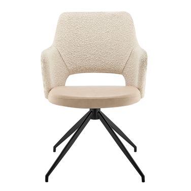 Darcie Swivel Armchair In Ivory