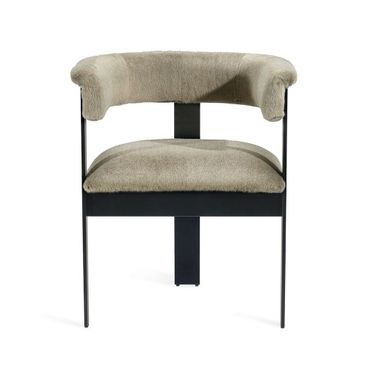 Darcy Dining Chair In Black and Fawn