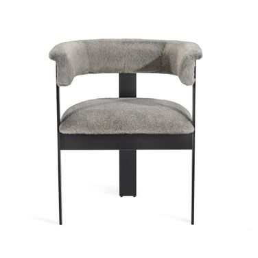 Darcy Dining Chair In Black and Pewter