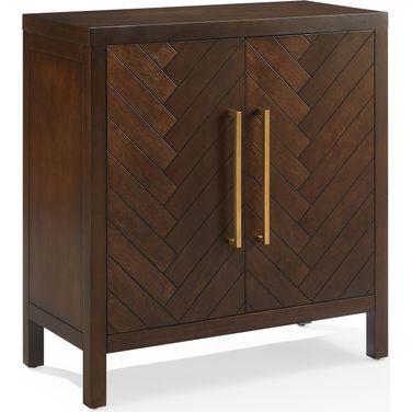 Darcy Storage Cabinet In Dark Brown