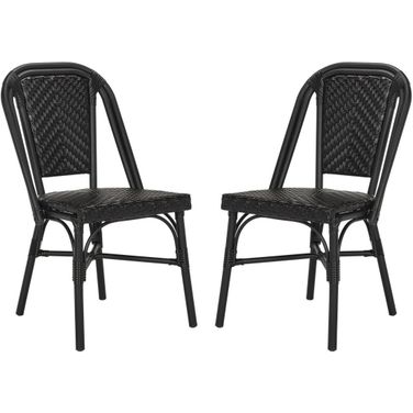 Daria Black Stacking Side Chair Set of 2