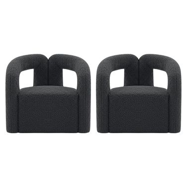 Darian Accent Chair Set of 2 In Black