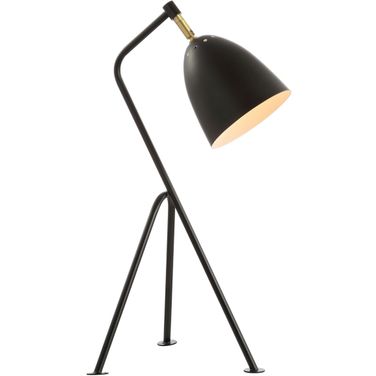 Dariel Black and Brass Gold Task Table Lamp