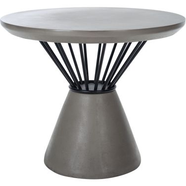 Darien Concrete Accent Table in Dark Grey
