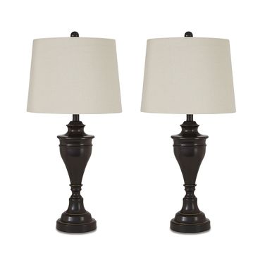 Darlita Bronze Metal Table Lamp Set of 2