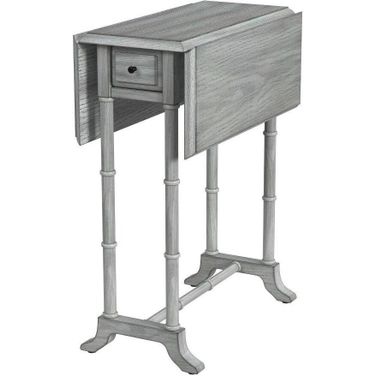 Darrow Gray Drop-Leaf Accent Table