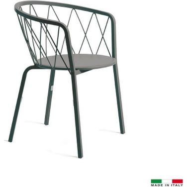 Dasy Arm Chair In Grey Set of 4