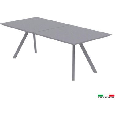Dasy Extension Dining Table In Mud Grey