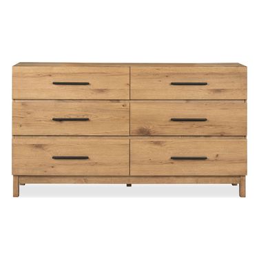 Davenport Double Drawer Dresser In Rustic Caramel