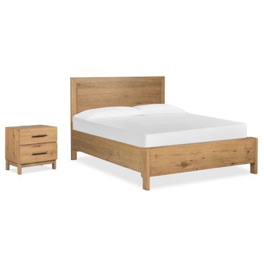 Davenport Panel Bedroom Set In Rustic Caramel