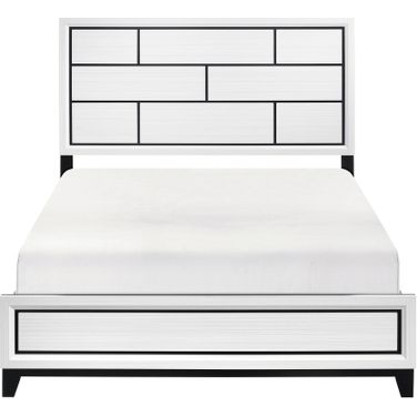 Davi Eastern King Panel Bed In White