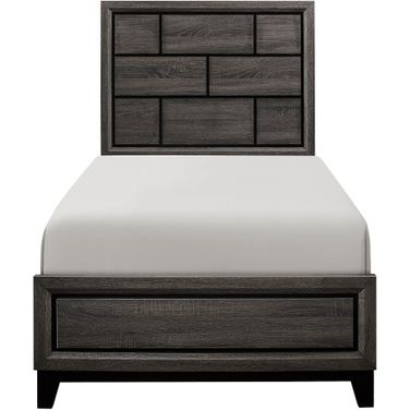 Davi Gray Twin Panel Bed
