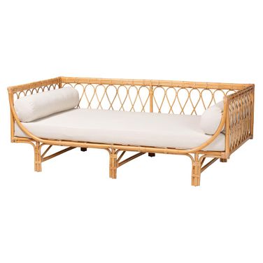 Davida Rattan Daybed In Natural Brown