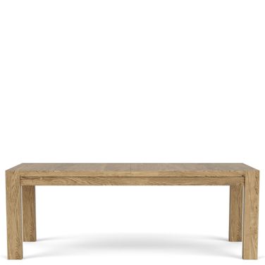 Davie Rectangular Dining Table In Pale Oak
