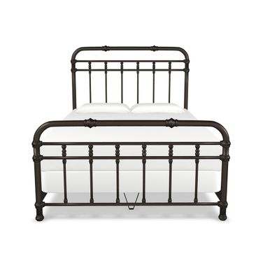 Davina King Complete Bed with Metal Profile In Weathered Bronze