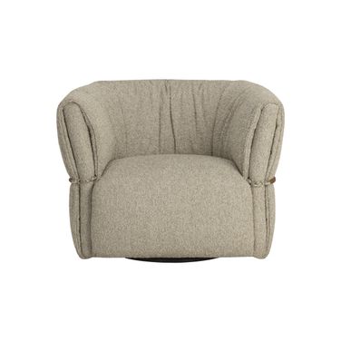 Davisville Swivel Armchair In Santa Cruz Cappuccino