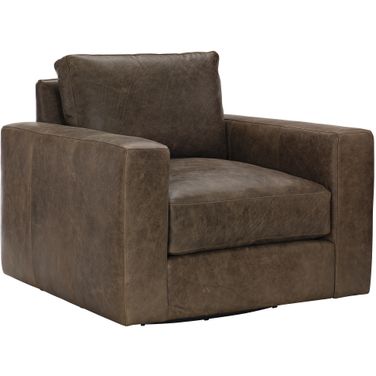 Dawkins Leather Swivel Chair