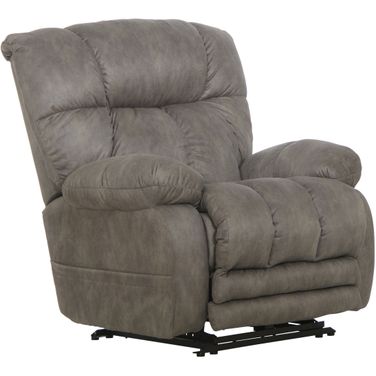 Dawkins Oversized Power Lay Flat Recliner In Charcoal