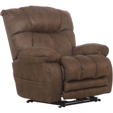 Dawkins Oversized Power Lay Flat Recliner In Chocolate