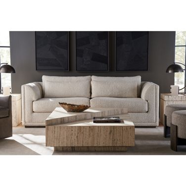 Daxton Occasional Table Set In White Travertine