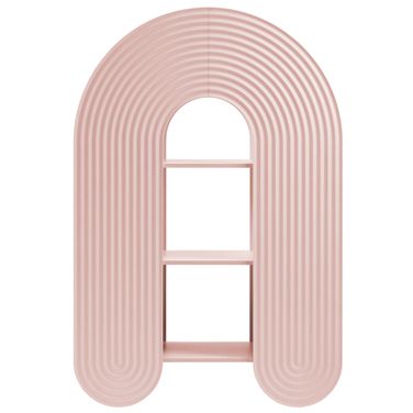 Daydream 58 Inch Arched Bookshelf In Soft Pink