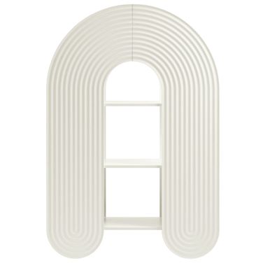 Daydream 58 Inch Arched Bookshelf In White
