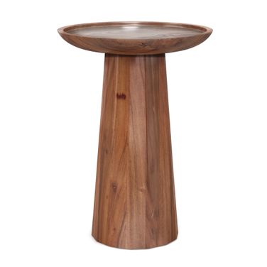 Dayton Solid Acacia Wood Wooden Accent Table In Light Cognac