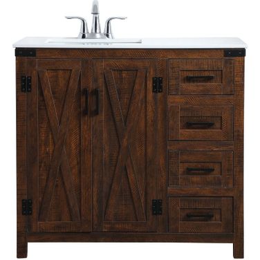Dean 36 Inch Single Bathroom Vanity In Espresso