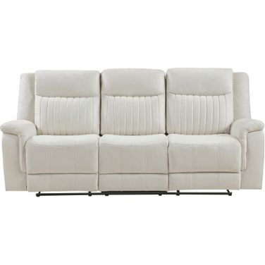 Dean Double Reclining Sofa In Beige
